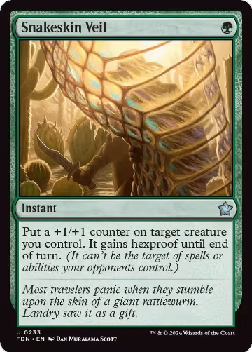 Snakeskin Veil (233), Foundations — Magic card price