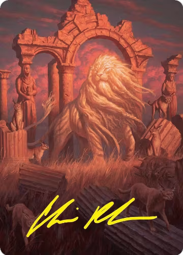 Arahbo, the First Fang Art Card (26/54) (Gold-Stamped Signature) (26), Art Series: Foundations — Magic card price