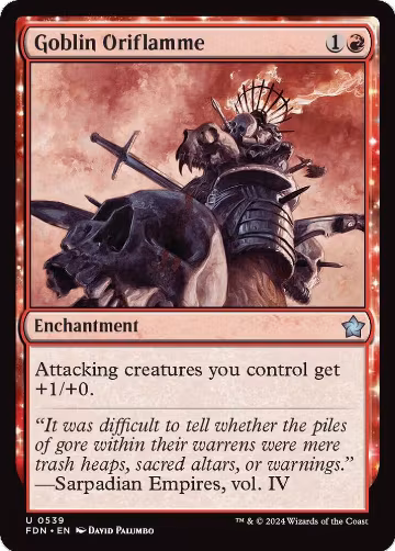 Goblin Oriflamme (539), Foundations — Magic card price