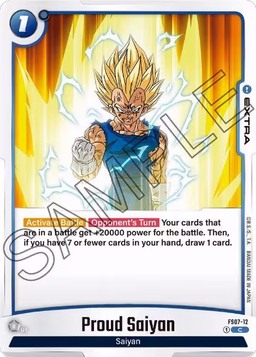Proud Saiyan (FS07-12), Starter Deck 7: Vegeta (Mini) — DB Fusion card price