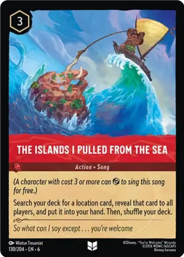 The Islands I Pulled From The Sea (130/204), Azurite Sea — Lorcana card price