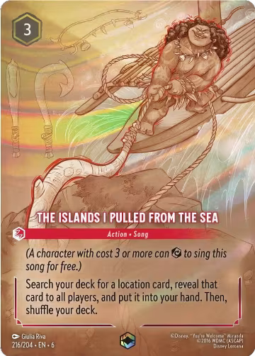 The Islands I Pulled From The Sea (Enchanted) (216/204), Azurite Sea — Lorcana card price