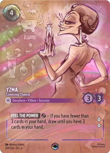 Yzma - Conniving Chemist (Enchanted) (209/204), Azurite Sea — Lorcana card price