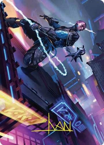 Kaito, Cunning Infiltrator Art Card (51/54) (Gold-Stamped Signature) (51), Art Series: Foundations — Magic card price