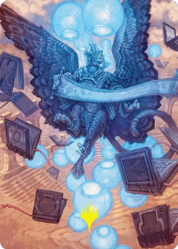 Sphinx of Forgotten Lore Art Card (33/54) (Gold-Stamped Signature) (33), Art Series: Foundations — Magic card price