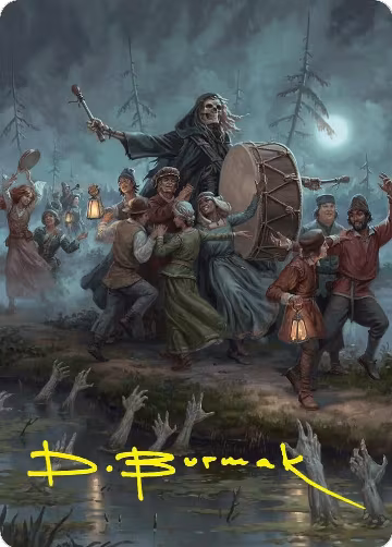 Blasphemous Edict Art Card (35/54) (Gold-Stamped Signature) (35), Art Series: Foundations — Magic card price