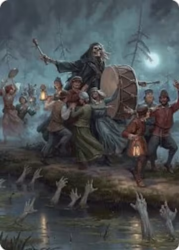 Blasphemous Edict Art Card (35/54) (35), Art Series: Foundations — Magic card price