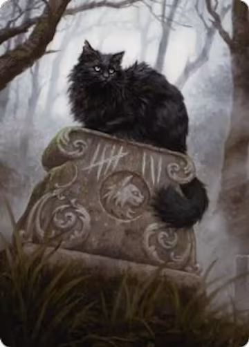 Nine-Lives Familiar 2 Art Card (36/54) (36), Art Series: Foundations — Magic card price
