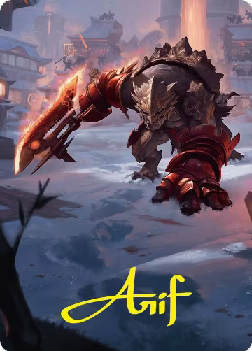 Searslicer Goblin Art Card (39/54) (Gold-Stamped Signature) (39), Art Series: Foundations — Magic card price