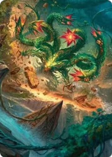 Mossborn Hydra Art Card (42/54) (42), Art Series: Foundations — Magic card price