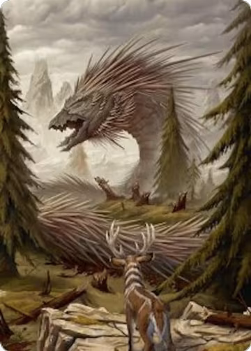 Quilled Greatwurm Art Card (44/54) (44), Art Series: Foundations — Magic card price