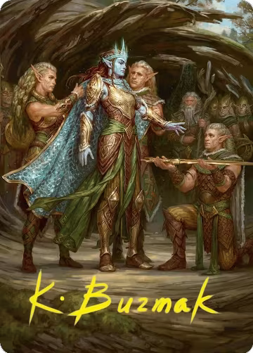 Lathril, Blade of the Elves Art Card (48/54) (Gold-Stamped Signature) (48), Art Series: Foundations — Magic card price