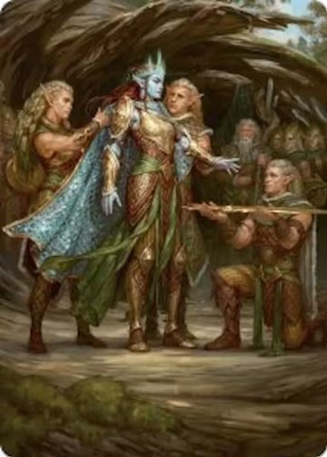 Lathril, Blade of the Elves Art Card (48/54) (48), Art Series: Foundations — Magic card price