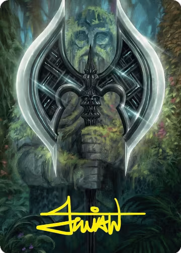 Leyline Axe Art Card (49/54) (Gold-Stamped Signature) (49), Art Series: Foundations — Magic card price