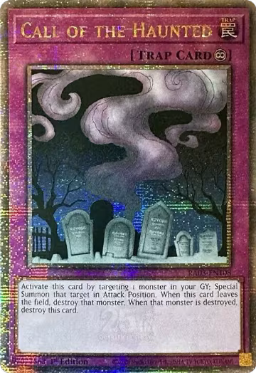Call of the Haunted (Quarter Century Secret Rare) (RA03-EN108), Quarter Century Bonanza — Yu-Gi-Oh! card price