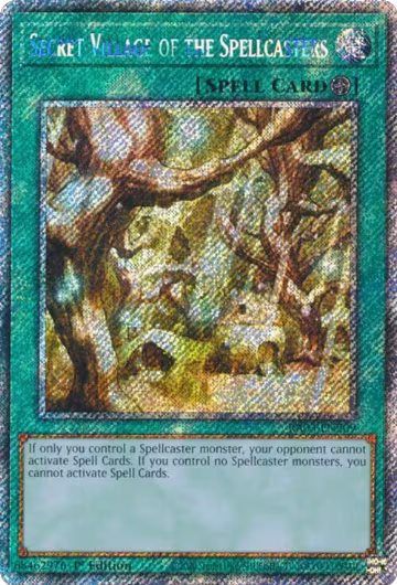 Secret Village of the Spellcasters (Platinum Secret Rare) (RA03-EN209), Quarter Century Bonanza — Yu-Gi-Oh! card price