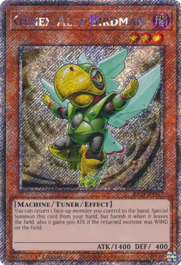 Genex Ally Birdman (Platinum Secret Rare) (RA03-EN247), Quarter Century Bonanza — Yu-Gi-Oh! card price
