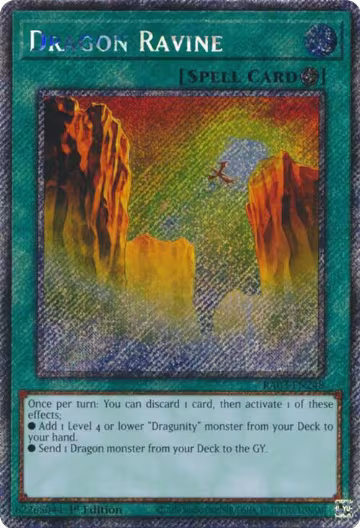 Dragon Ravine (Platinum Secret Rare) (RA03-EN248), Quarter Century Bonanza — Yu-Gi-Oh! card price