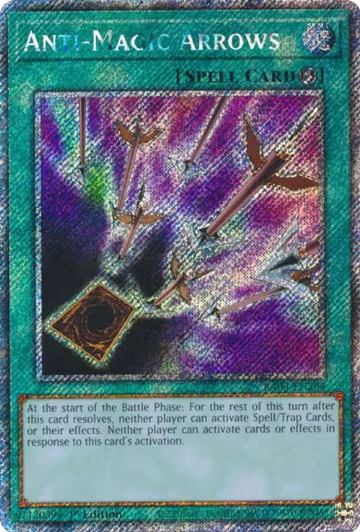 Anti-Magic Arrows (Platinum Secret Rare) (RA03-EN264), Quarter Century Bonanza — Yu-Gi-Oh! card price
