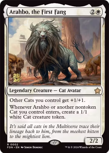 Arahbo, the First Fang (2), Prerelease Cards — Magic card price