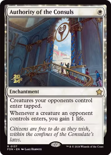 Authority of the Consuls (FDN) (137), Prerelease Cards — Magic card price