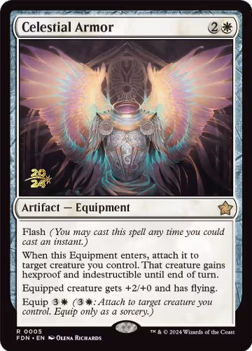 Celestial Armor (5), Prerelease Cards — Magic card price