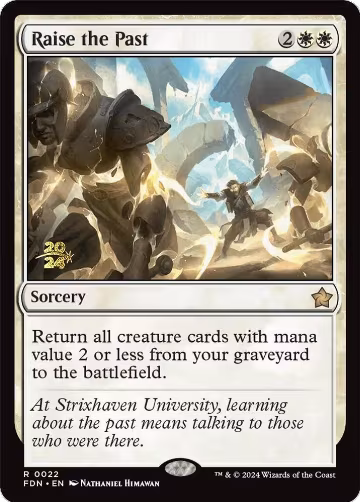 Raise the Past (22), Prerelease Cards — Magic card price