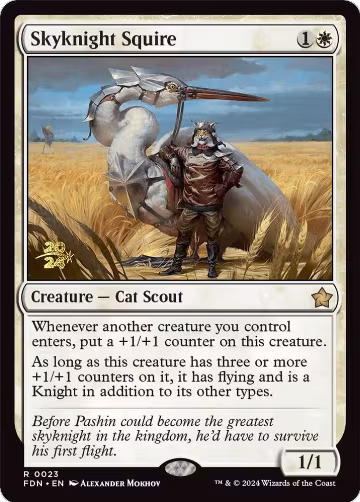 Skyknight Squire (23), Prerelease Cards — Magic card price