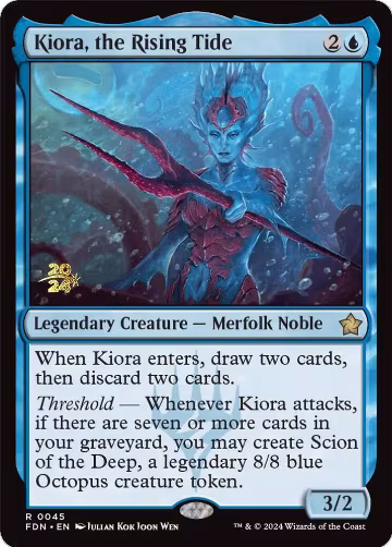 Kiora, the Rising Tide (45), Prerelease Cards — Magic card price