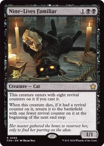 Nine-Lives Familiar (66), Prerelease Cards — Magic card price