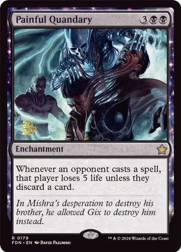 Painful Quandary (FDN) (179), Prerelease Cards — Magic card price