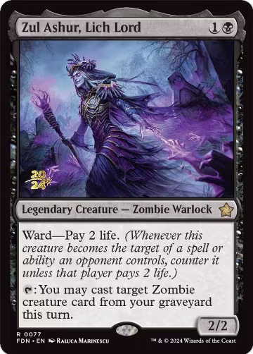 Zul Ashur, Lich Lord (77), Prerelease Cards — Magic card price