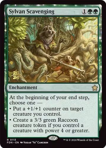 Sylvan Scavenging (113), Prerelease Cards — Magic card price
