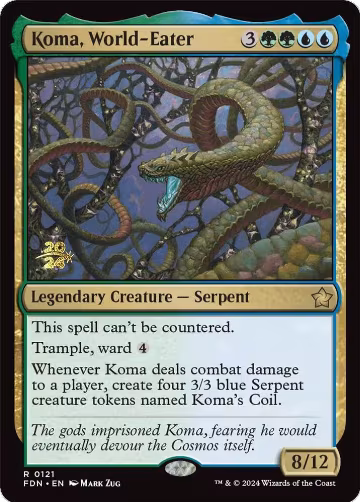 Koma, World-Eater (121), Prerelease Cards — Magic card price