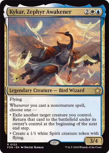 Kykar, Zephyr Awakener (122), Prerelease Cards — Magic card price