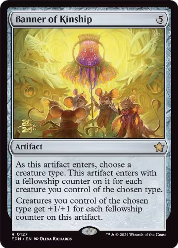 Banner of Kinship (127), Prerelease Cards — Magic card price