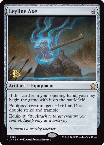 Leyline Axe (129), Prerelease Cards — Magic card price