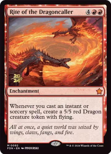 Rite of the Dragoncaller (92), Prerelease Cards — Magic card price