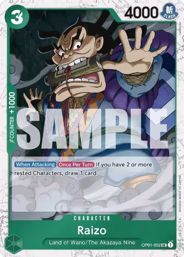 Raizo (Jolly Roger Foil) (OP01-052), Premium Booster -The Best- — One Piece card price