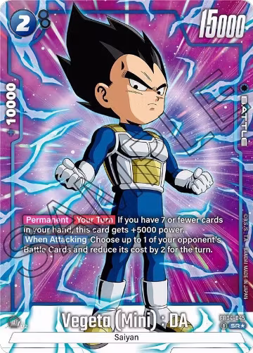 Vegeta (Mini) : DA (Alternate Art) (FB04-045), Ultra Limit — DB Fusion card price