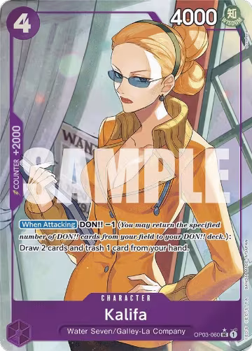 Kalifa (Full Art) (OP03-060), Premium Booster -The Best- — One Piece card price