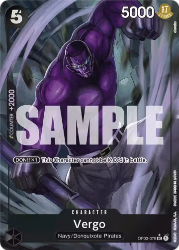 Vergo (Full Art) (OP03-079), Premium Booster -The Best- — One Piece card price