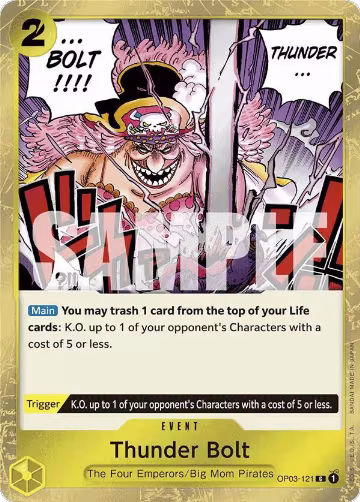 Thunder Bolt (Jolly Roger Foil) (OP03-121), Premium Booster -The Best- — One Piece card price