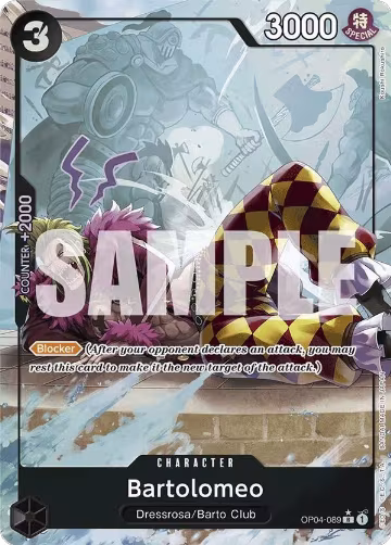 Bartolomeo (OP04-089) (Full Art) (OP04-089), Premium Booster -The Best- — One Piece card price