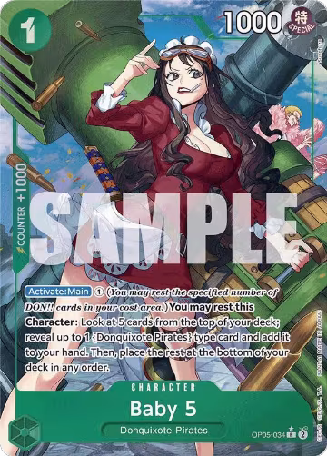 Baby 5 (OP05-034) (Alternate Art) (OP05-034), Premium Booster -The Best- — One Piece card price