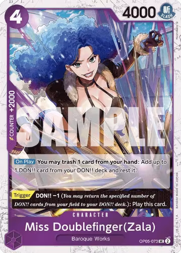 Miss Doublefinger(Zala) (Jolly Roger Foil) (OP05-073), Premium Booster -The Best- — One Piece card price