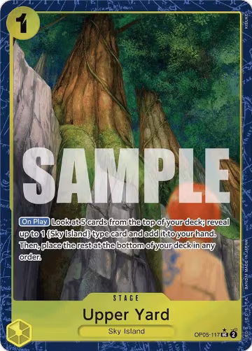 Upper Yard (Alternate Art) (OP05-117), Premium Booster -The Best- — One Piece card price