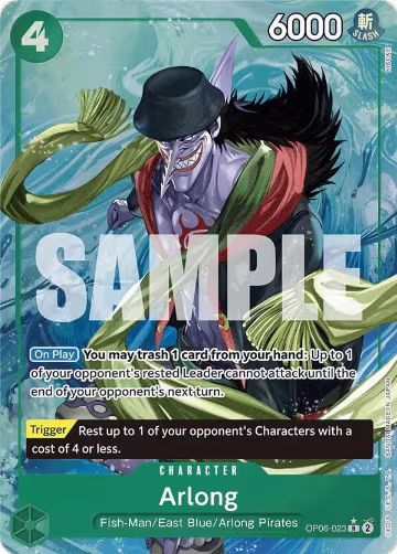 Arlong (Alternate Art) (OP06-023), Premium Booster -The Best- — One Piece card price