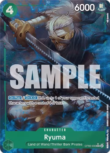 Ryuma (Full Art) (OP06-036), Premium Booster -The Best- — One Piece card price
