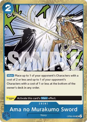 Ama no Murakumo Sword (Jolly Roger Foil) (OP06-056), Premium Booster -The Best- — One Piece card price